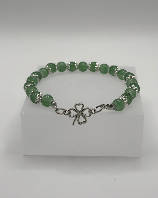 Elastic Bracelet green/clover