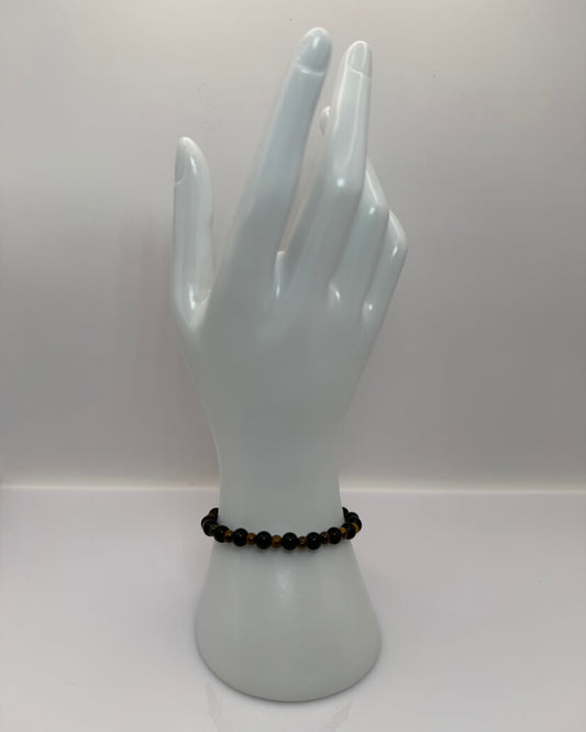 Elastic Bracelet Black & Brown