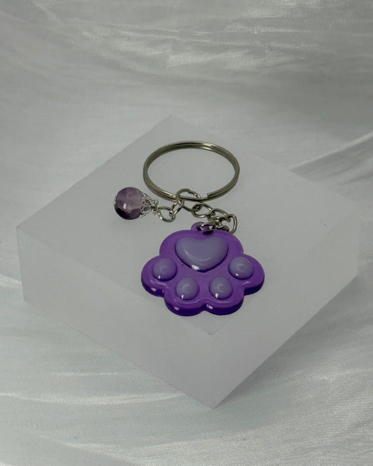 Purple Paw keychain