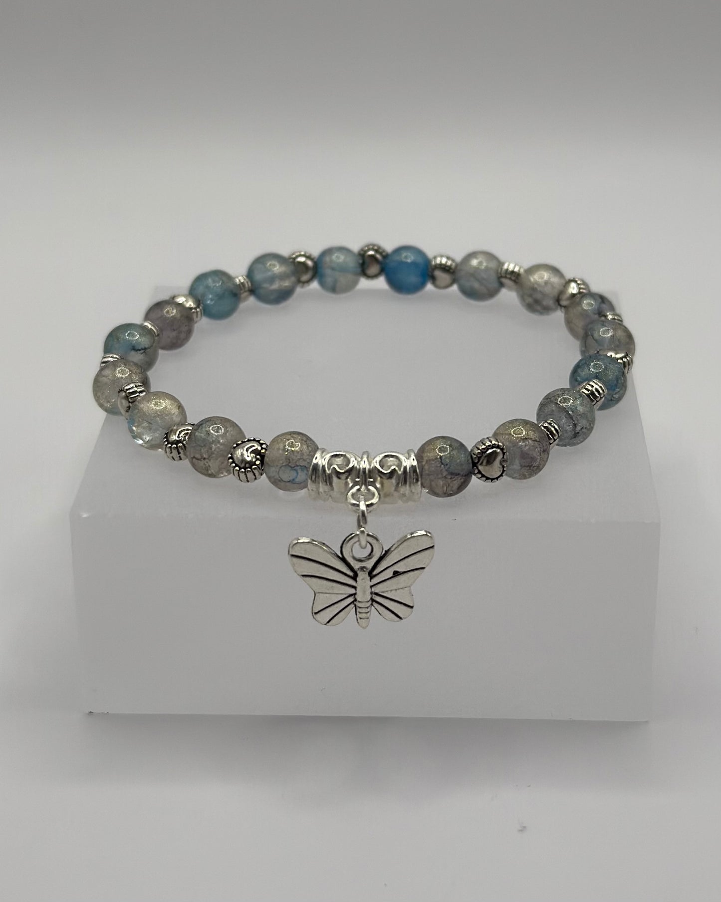 Elastic Bracelet shimmer/ butterfly