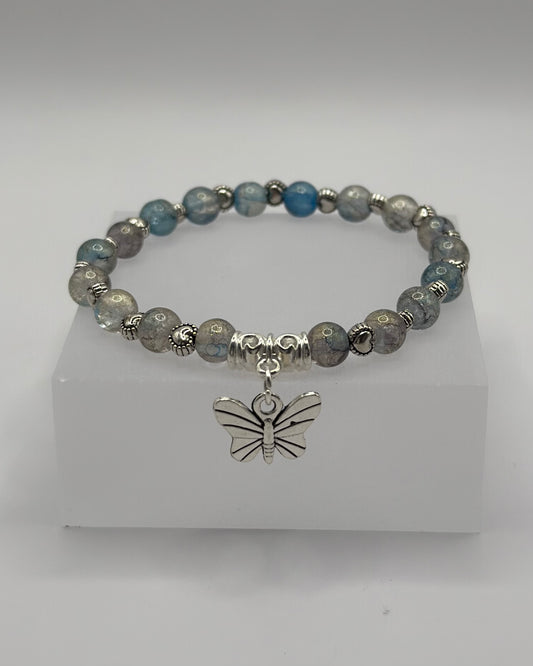 Elastic Bracelet shimmer/ butterfly