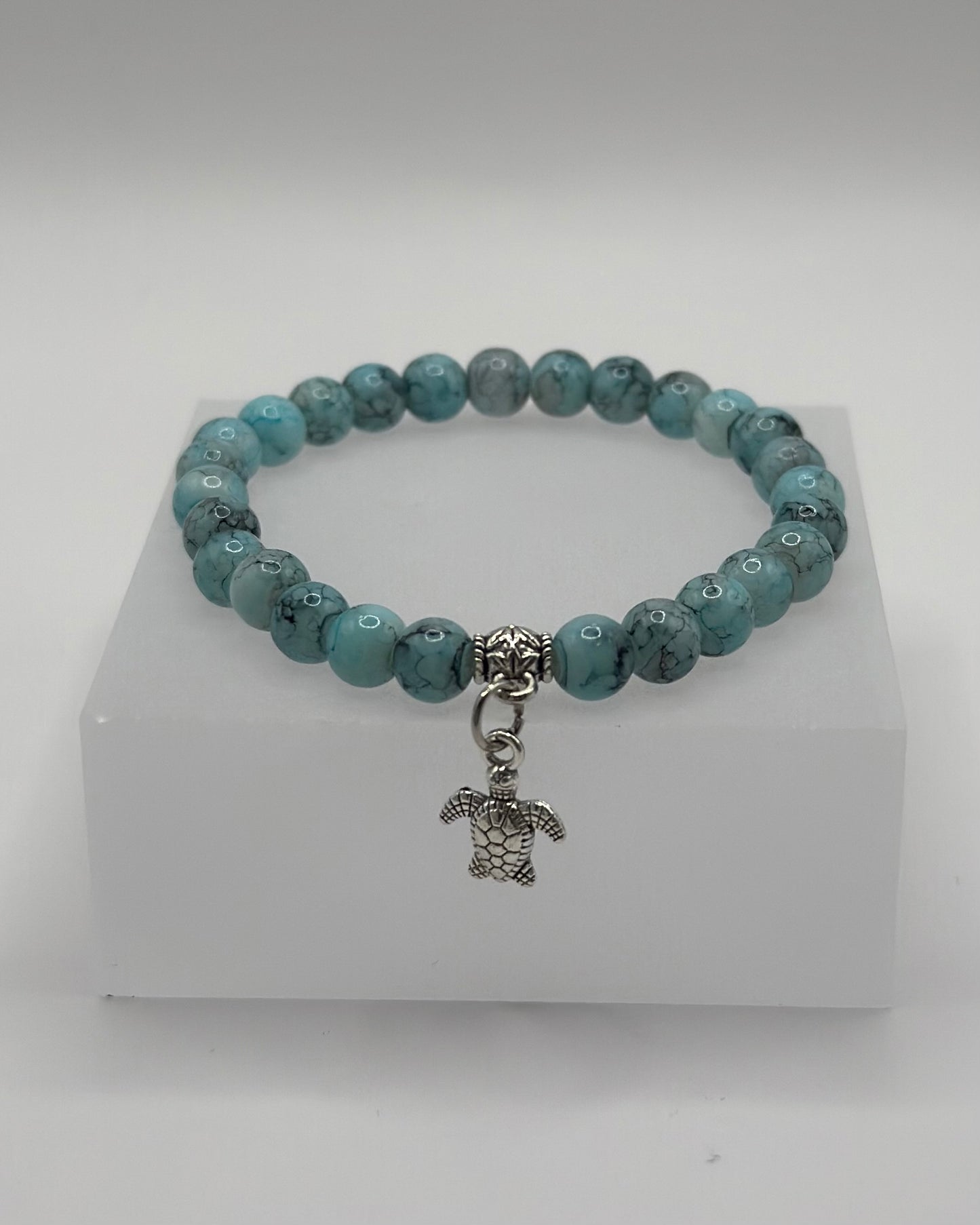 Elastic Bracelet blue/turtle