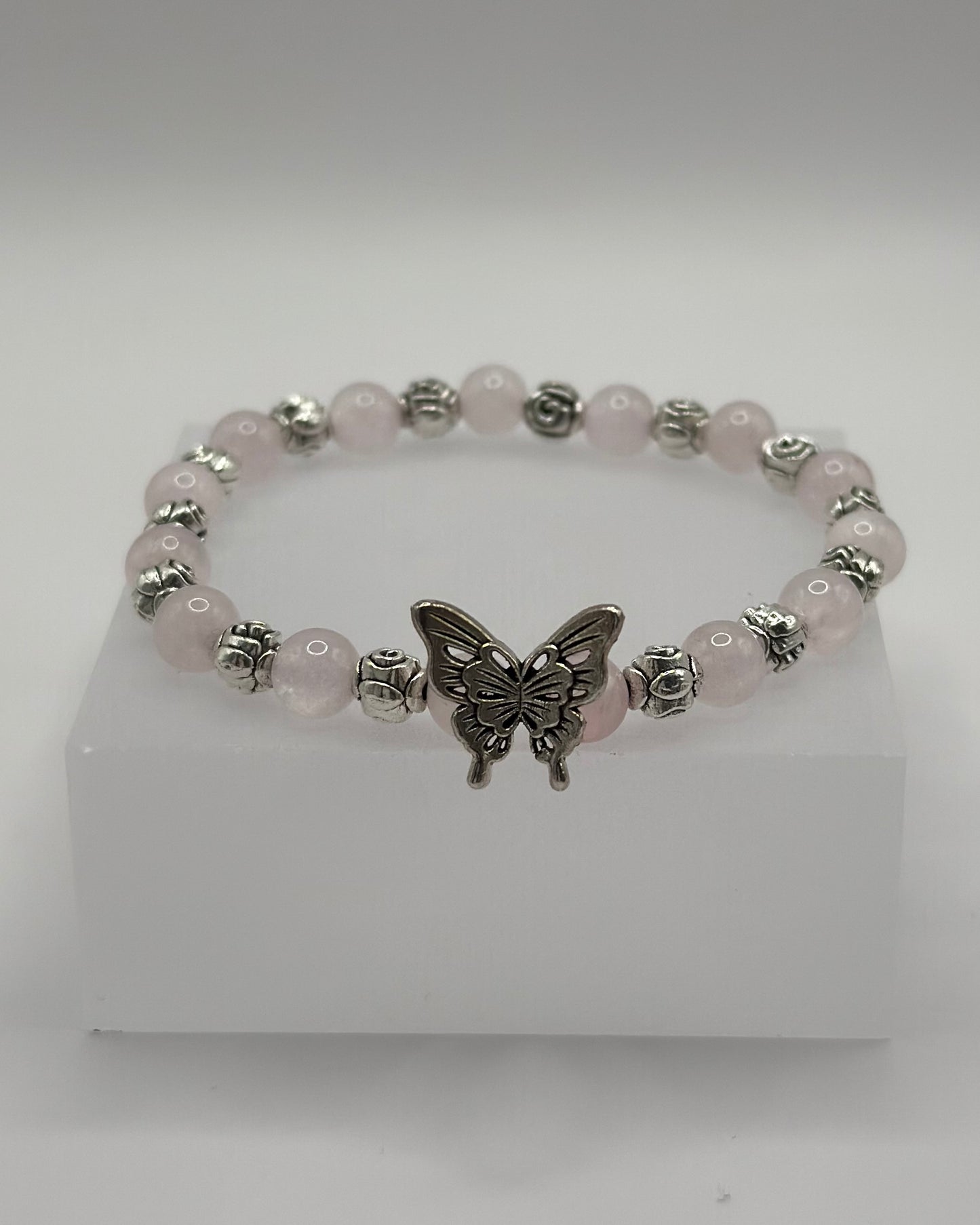 Elastic Bracelet rosé/butterfly