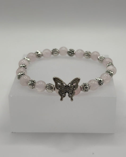 Elastic Bracelet rosé/butterfly