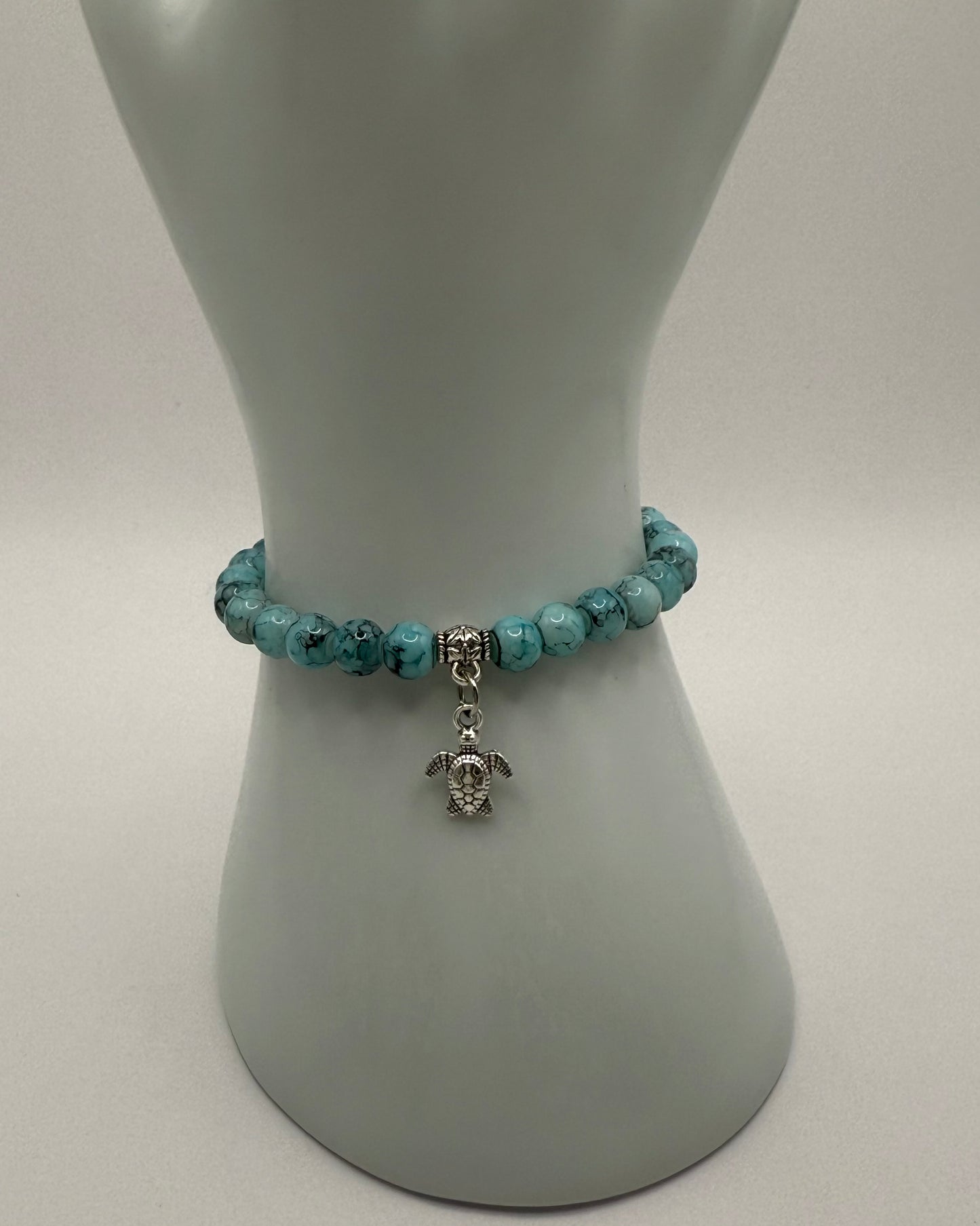 Elastic Bracelet blue/turtle